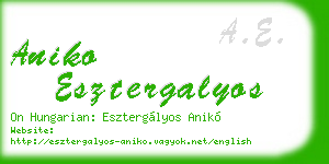 aniko esztergalyos business card